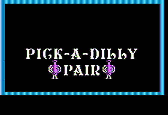 Pick-A-Dilly Pair