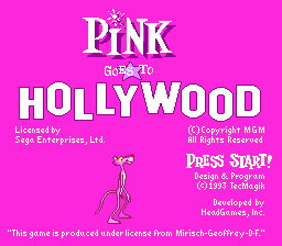 Pink Goes to Hollywood