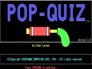 Pop-Quiz