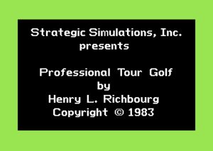 Professional Tour Golf