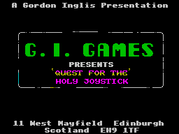 Quest for the Holy Joystick