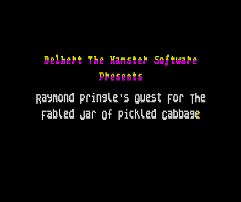 Raymond Pringle’s Quest for the Fabled Jar of Pickled Cabbage
