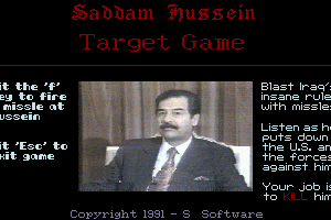 Saddam Hussein Target Game